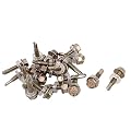 #12 x 1/2-inch Roofing Hex Washer Head Self-Drilling Screws 20pcs
