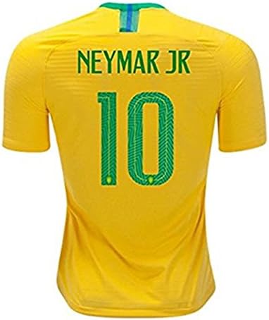 NBRSPRT Neymar Jr #10 Brazil National Team Soccer Jersey Mens 2018 Russia Home Yellow M