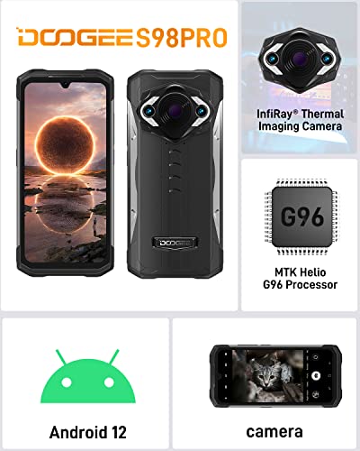 DOOGEE S98 PRO Rugged Smartphone, 8GB  256GB Android 12, Thermal ...