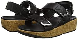 Fitflop Women's Slide Sandal, All Black, 8.5