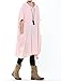 Mordenmiss Women's Doll Collar Casual Sleeveless Top With Big Pockets XL Style 1-Pink