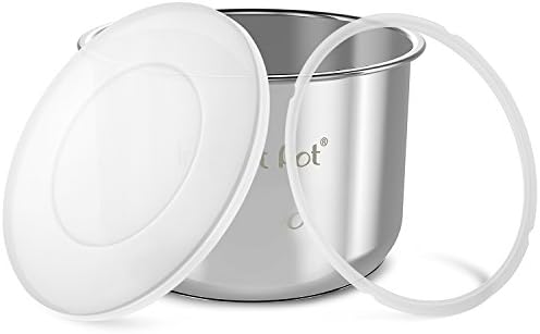 Instant pot Silicone Lid Seal Cover and Instant Pot Silicone Sealing Ring Gasket Replace for Pressure Cooker Accessories 5 or 6 Quart Pack IN 1
