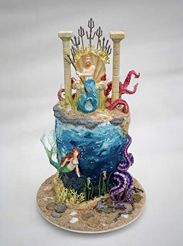 Katy Sue Swimming Mermaid Silicone Mold for Cake Decorating, Crafts, Cupcakes, Sugarcraft, Cookies, Candies, Cards and Clay, Food Safe Approved, Made in The UK