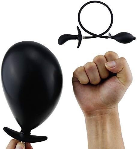 Secret Delivery Blow Up AnAle Inflated Stuff ing Perfect Toy Male Female ual Product Blowing Inflatable AnAle Toys Only Sold by"Richingfu" (Black)
