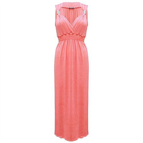 OutofGas Clothing Women's Sleeveless Spring Coil Jersey Stretch Maxi Dress