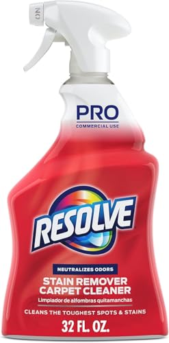 RESOLVE PROFESSIONAL STRENGTH SPOT AND STAIN CARPET CLEANER, CARPET CLEANER, CARPET CLEANER SOLUTION, 32 FL OZ