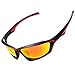 Shieldo Polarized Sports Sunglasses For Men And Women Cycling Driving Mountain Sport Eyeglasses, Mirrored Fashion Shades Eyewear Unbreakable Frame Glasses SLT002