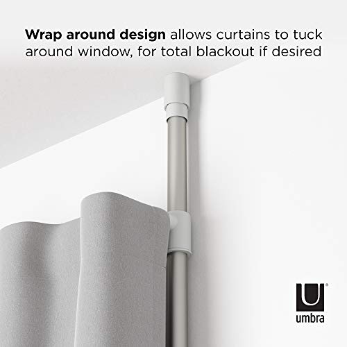 Umbra Anywhere Expandable Room Divider, Tension Curtain Rod, Damage