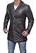 Blingsoul Leather Coats for Men - Vintage Style Long Leather Jacket Men