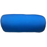 Cushie Pillows 5” x 12” Microbead Bolster Squishy/Flexible/Hypoallergenic/Extremely Comfortable Roll Pillow – Blue