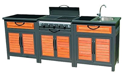 Outdoor Kitchen Rivoli 3 Modules Somagic Amazon Co Uk Kitchen Home