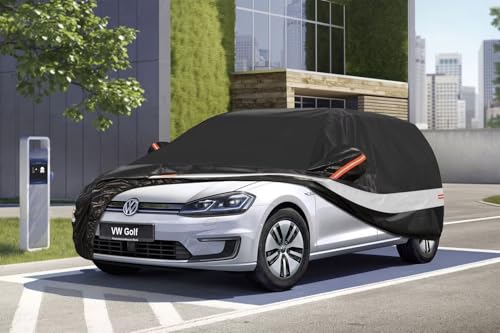 Holthly Outdoor Car Cover for VW Golf/Volkswagen Golf 4/5/6/7/8 (1997-2025), Car Cover 10 Layers of Protection, 100% Waterproof, Anti-Dust, Windproof, Rainproof.