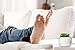 Porcelain Glossy Marble Vase + The Fake Potted Plants Stunningly Realistic Vibe┃Pre-Filled Fake Succulent Plants in Pot┃Fake Desk Plant is Perfect for Sprucing Up The Bathroom