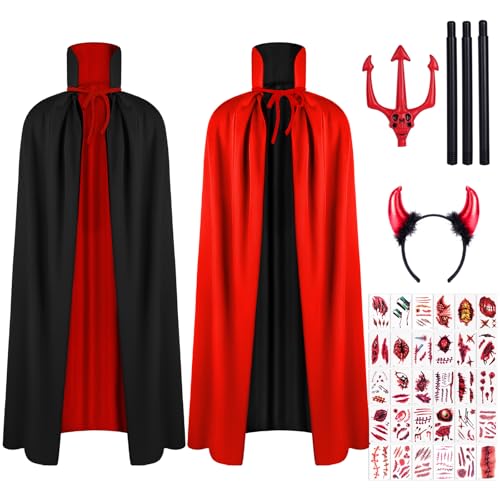 Cape, Devil's Fork, Horn Headband, 30 Scar Tattoos