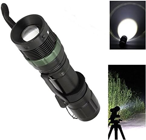 Portable Torch 5000 Lumens 7watts XML - T6 Flat Adjustable Focusing White Light Tactical LED Zoomable Flashlight