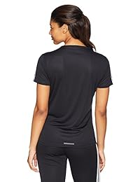 Camiseta de manga corta Adidas para mujer con 3 rayas