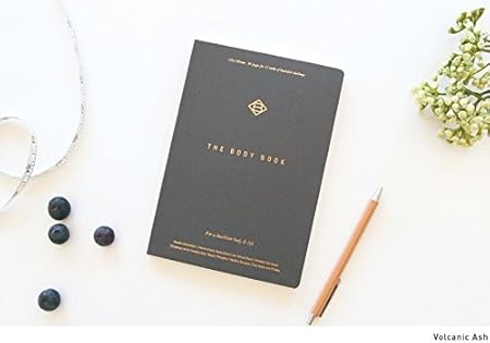 Amazon 韓国 健康 ヘルス ボディブック Health Body Book 韓国語 英語 デイリーチェック 料理レシピ 日常 ダイエット管理 ストレス 肥満 疲労 カロリー 記録 人気のある おすすめ 父 母 火山灰 Volcanic Ash ノート 文房具 オフィス用品
