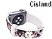 Cisland Bands Compatible with Watch 38mm/40mm Leather Strap Compatible with Watch Series 1/2/3/4/5/6/7/SE Sport & Edition Luxury Colorful Floral Flower Texture