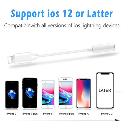 image for Ambrrhty Headphone Jack Adapter for iPhone Xs 3.5 mm Headphone Jack Do