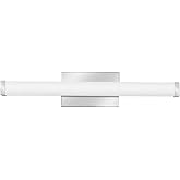 Lithonia Lighting 24-Inch LED Vanity Light with 3-in-1 Switchable White Color Temperature, Contemporary Square Bathroom Vanit