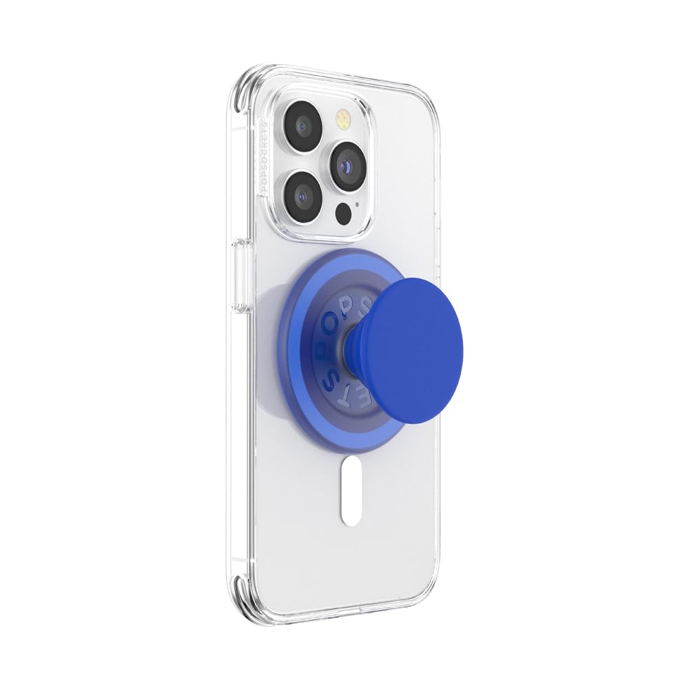 PopSockets Phone Grip for MagSafe with Kickstand, Magnetic Stand, Swappable Top, Secure Hold for iPhone MagSafe Cases, Phone & Tablet Grip - Cobalt — image 1