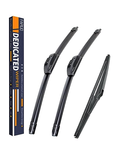 Ersatz für Lexus RX330 2004–2006, Lexus RX350 2007–2009, Lexus RX400h 2006–2008 Silent Wipers – Fapiuo Scheibenwischer vorne und hinten, 66 cm / 55,9