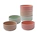 V TOWER Microwave Safe Bowls Set 13oz - 6 Wheat Straw Bowls Stylish Small Bowls Strong and Unbreakable for Dinner