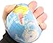 4 Inch Foam Stress Earth Globe Balls Lot of 6 Pieces (Great for classrooms!)