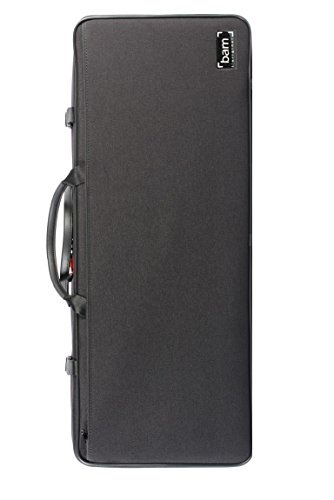 Bam Double Violin Case - 4/4, Beige Interior/Black Exterior