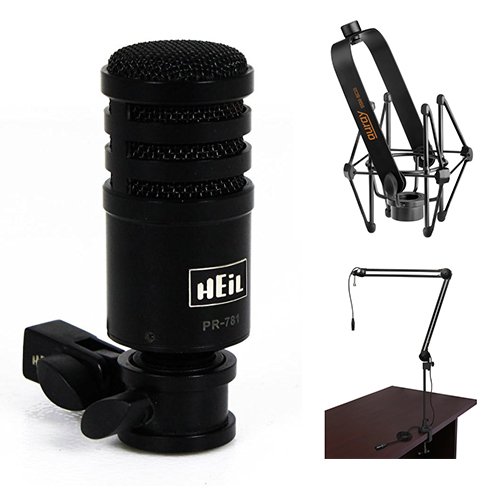 Heil PR781 Orginal Performance Studio Microphone with Suspension Shockmount and TwoSection