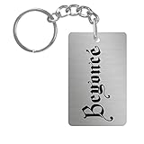 BEYONCE #2 Aluminum Rectangle plate Keychain