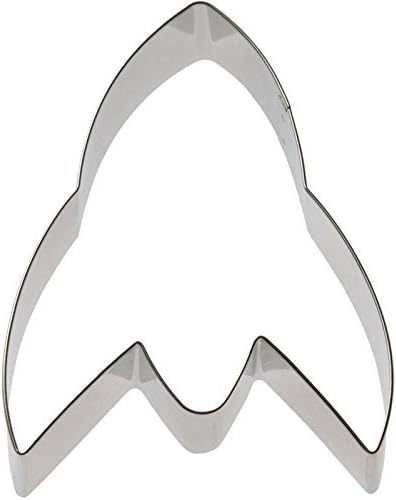 Rocket Ship Tin Cookie Cutter 5.6" C7186