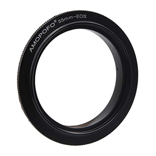 55mm to EOS Filter Thread Macro Reverse Mount Adapter Ring,& for Canon EOS 1D, 1DS, Mark II, III, IV, 1DC, 1DX, D30, D60, 10D, 20D, 20DA, 30D, 40D, 50D, 60D, 60DA, 5D, Mark II, Mark III, 7D,T1, T1i, T