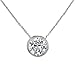 925 Silver Solitaire Pendant Necklace Round 7mm (1.25 carat ) Bezel Set Cubic Zirconia Adjustable Chain Lengths: 16