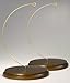 Wood Ornament Holder Solid Walnut Base Pack of 2 Stands