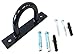 CoreX Battle Rope Anchor Wall Mount, Bodyweight Strap and Resistance Training Mounting Too! (Black). Gym Wall Mount.
