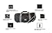 Small Gym Bag for Men and Women Sports Travel Duffle Overwake Original Black 19 inch Updated 2019 Model