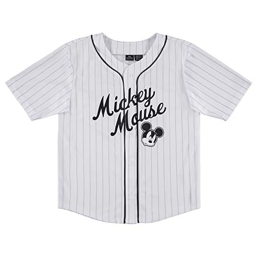 Disney Boys' Mickey Mouse Mesh Button Down Baseball Jersey