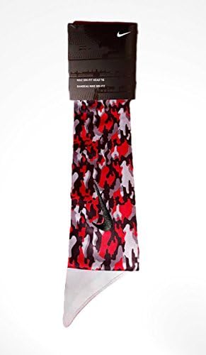 Custom Camouflage Color Nike Dri-Fit Head Tie Headband - Black White Grey Light Grey Dark Grey Camo Multi. Color