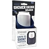 30 Watt The Original Sudski | Portable Shower Drink Cup Holder for All Canned Beer & Wine | Patented Silicone Drink Holders Grips Any Shiny Bath Surface | Perfect for Him or Her