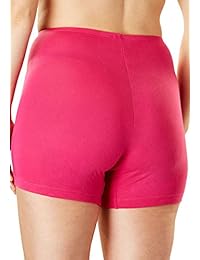 Comfort Choice - Calzoncillos tipo bóxer para mujer (2 unidades, algodón elástico)