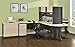Ameriwood Home Pursuit U-Shaped Desk with Hutch Bundle, Natural
