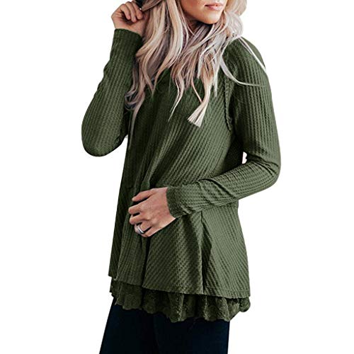 2 QBQCBB+Womens+Waffle+Sweaters+Pullovers