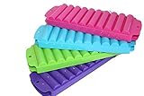 4 Ice Rolls Making Trays with Covers - Makes Perfect Ice Cube Sticks For Bottled Beverages, Water Bottles, Sport Drinks, Bottled Soda. Makes a Total of 40 Ice Tubes. (1) (Оne Расk)