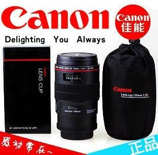 Camera Lens Cup EF Macro 100mm Thermos Travel Tea Mug Cup