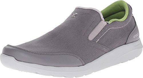 crocs Men's Kinsale Slip-on Loafer, Charcoal/Light Grey, 8 M US