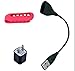 Smaier Colorful Replacement Silicone and Metal Clip Holder for Fitbit One + USB Charging Cable + Wall Charger