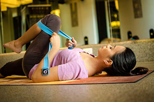 image for FitLifestyleCo Yoga Strap Best for Stretching - 6 Colors Instructional