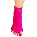 1 Pair Yoga GYM Massage Five Toe Separator Socks Foot Alignment Pain Relief Hot (One Size, A-Hot Pink)