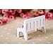 Shellvcase Miniature Dollhouse, Exquisite Simple Mini Wooden Bench Dollhouse Garden Home DIY Decor Gift